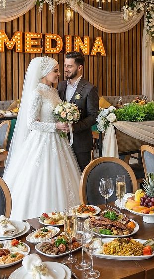 Свадьба, банкетный стол MEDINA FOOD